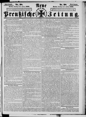 Neue preußische Zeitung on Feb 27, 1896