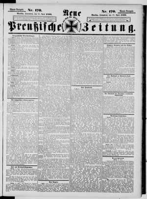 Neue preußische Zeitung vom 11.04.1896