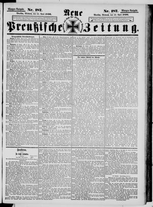Neue preußische Zeitung vom 22.04.1896