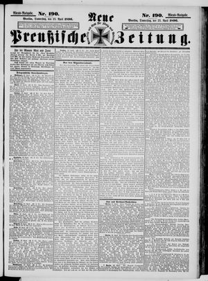 Neue preußische Zeitung vom 23.04.1896