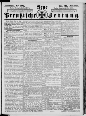 Neue preußische Zeitung vom 27.04.1896