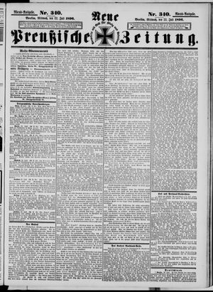 Neue preußische Zeitung vom 22.07.1896