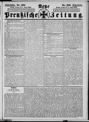 Neue preußische Zeitung vom 11.08.1896