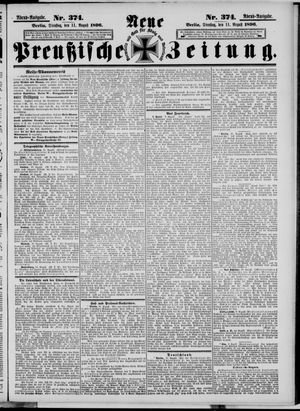 Neue preußische Zeitung vom 11.08.1896