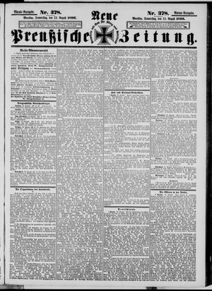 Neue preußische Zeitung on Aug 13, 1896