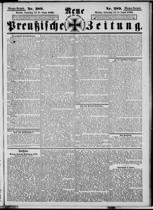 Neue preußische Zeitung vom 20.08.1896