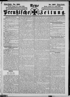 Neue preußische Zeitung vom 25.08.1896