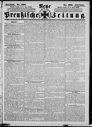 Neue preußische Zeitung vom 25.08.1896