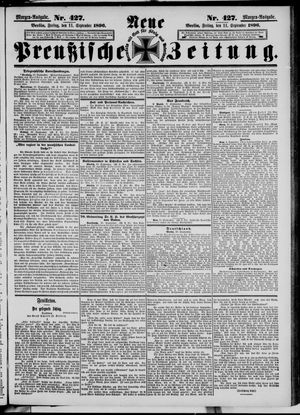 Neue preußische Zeitung vom 11.09.1896