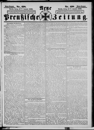 Neue preußische Zeitung vom 11.09.1896