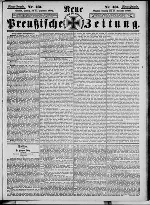 Neue preußische Zeitung on Sep 13, 1896