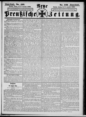 Neue preußische Zeitung vom 20.09.1896