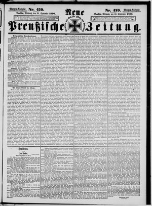 Neue preußische Zeitung vom 30.09.1896