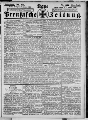 Neue preußische Zeitung vom 17.11.1896
