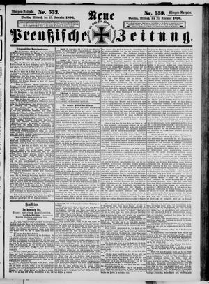 Neue preußische Zeitung vom 25.11.1896