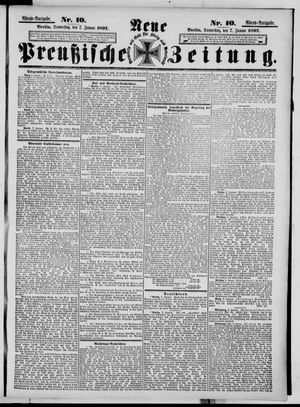 Neue preußische Zeitung vom 07.01.1897