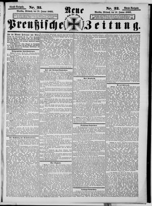 Neue preußische Zeitung vom 20.01.1897