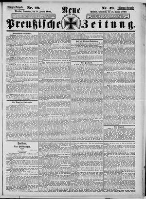 Neue preußische Zeitung vom 30.01.1897