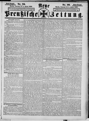 Neue preußische Zeitung vom 11.02.1897