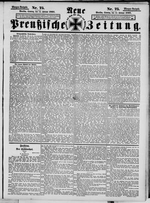 Neue preußische Zeitung vom 14.02.1897