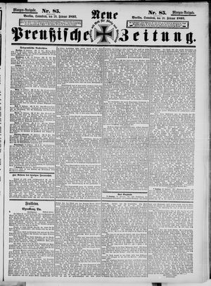 Neue preußische Zeitung vom 20.02.1897