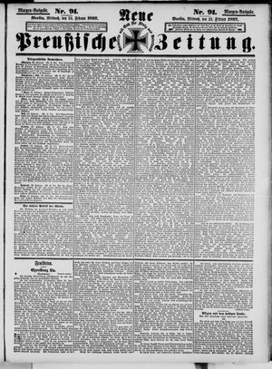 Neue preußische Zeitung vom 24.02.1897