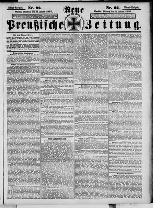 Neue preußische Zeitung vom 24.02.1897