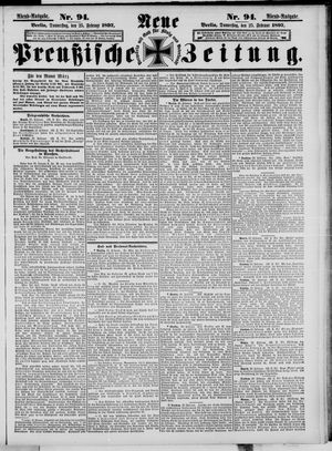 Neue preußische Zeitung vom 25.02.1897