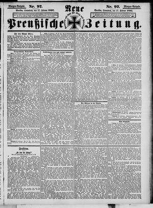 Neue preußische Zeitung vom 27.02.1897