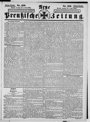 Neue preußische Zeitung vom 04.04.1897