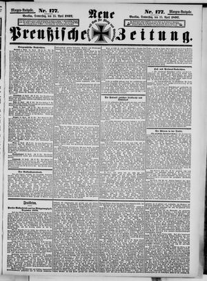 Neue preußische Zeitung vom 15.04.1897