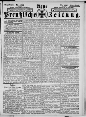 Neue preußische Zeitung vom 18.04.1897
