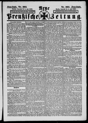 Neue preußische Zeitung vom 10.06.1897