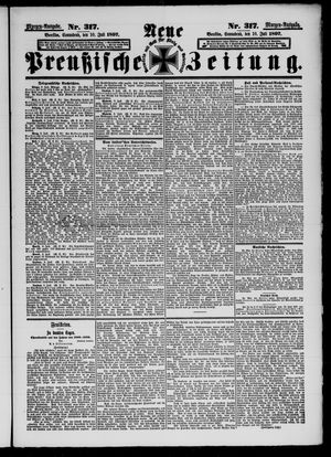 Neue preußische Zeitung on Jul 10, 1897