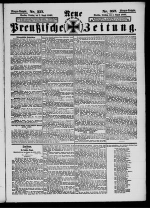 Neue preußische Zeitung vom 03.08.1897