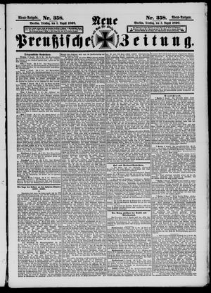 Neue preußische Zeitung vom 03.08.1897