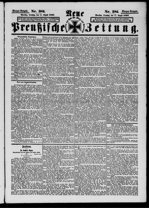 Neue preußische Zeitung vom 17.08.1897