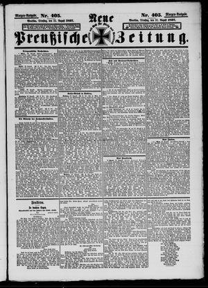 Neue preußische Zeitung vom 31.08.1897