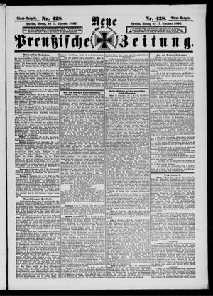 Neue preußische Zeitung vom 13.09.1897