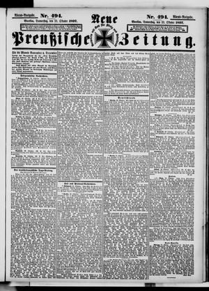Neue preußische Zeitung on Oct 21, 1897