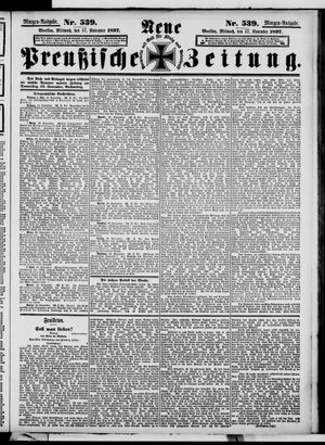Neue preußische Zeitung vom 17.11.1897