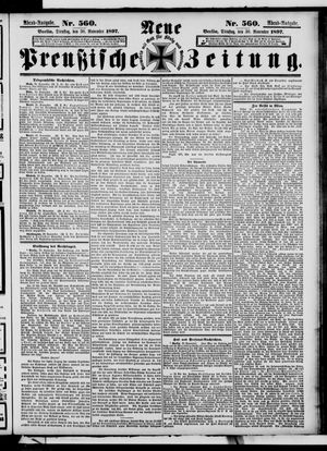 Neue preußische Zeitung vom 30.11.1897
