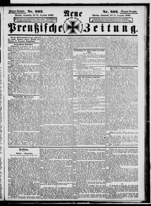 Neue preußische Zeitung vom 25.12.1897