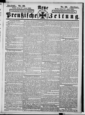 Neue preußische Zeitung vom 07.01.1898