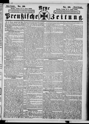 Neue preußische Zeitung vom 25.01.1898