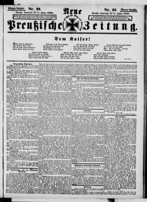 Neue preußische Zeitung vom 27.01.1898