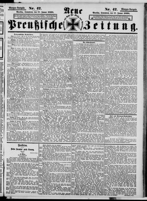 Neue preußische Zeitung vom 29.01.1898