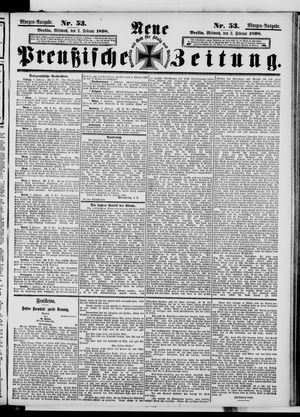 Neue preußische Zeitung vom 02.02.1898