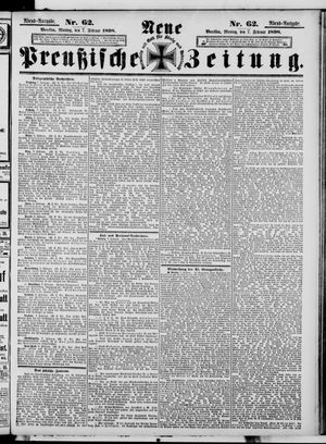 Neue preußische Zeitung vom 07.02.1898