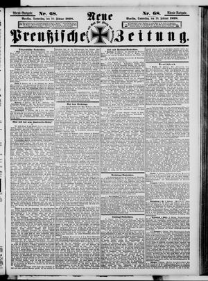 Neue preußische Zeitung vom 10.02.1898